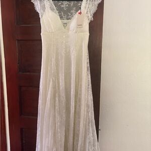 New, with tags, Popilush, Lace White Dress XL